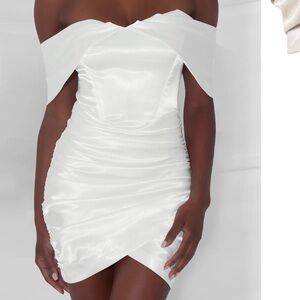 Leau Divine Satin Corset Dress